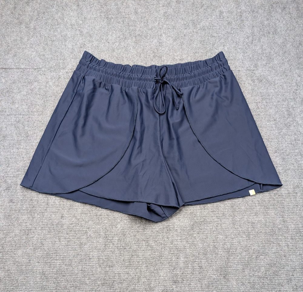Summersalt Sea To Shore Swim Shorts Womens Large Blue Coastal Beach Coverage